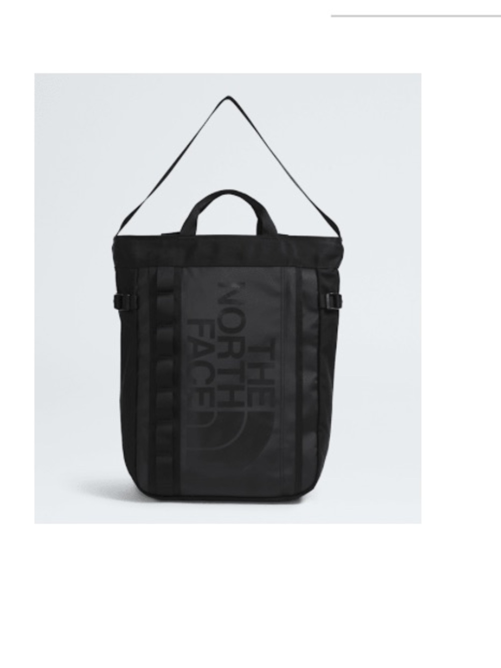The North Face Adult Base Camp Tote Pack Bag Black NWT Backpack Durable Pocket